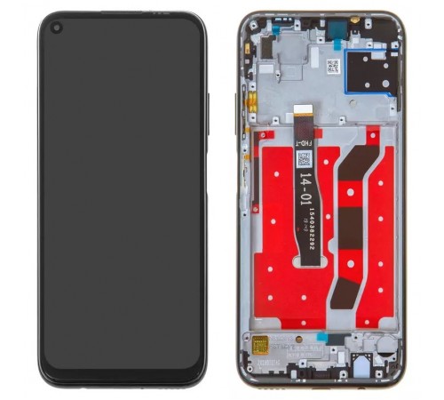 Дисплей для Huawei Nova 6 SE, Nova 7i, P40 Lite, чорний, версія 4G, з рамкою, Original (PRC), JNY-L21A/JNY-L01A/JNY-L21B/JNY-L22A/JNY-L02A/JNY-L22B/JNY-AL10/JNY-TL10