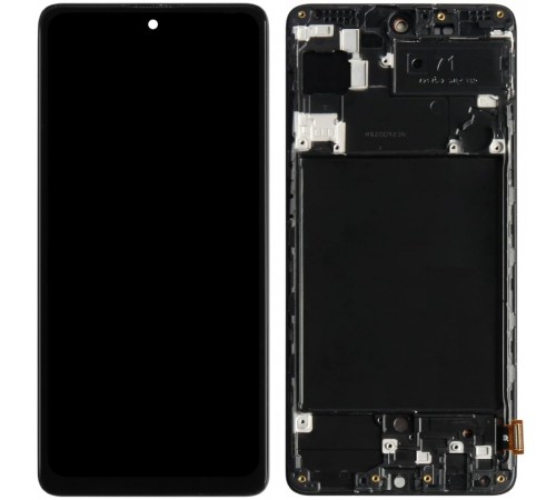Дисплей для Samsung A715 Galaxy A71, черный, с рамкой, Сopy (TFT) Дисплей для Samsung A715 Galaxy A71, черный, с рамкой, Сopy (TFT)