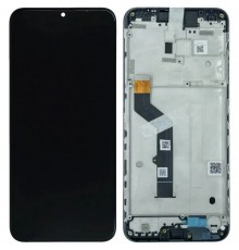 Дисплей для Motorola Moto G9 Play XT2083, чорний, з рамкою, Original (PRC)