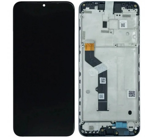 Дисплей для Motorola Moto G9 Play XT2083, чорний, з рамкою, Original (PRC)