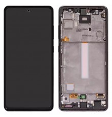 Дисплей для Samsung A528 Galaxy A52s 5G, черный, с рамкой, Original (PRC)
