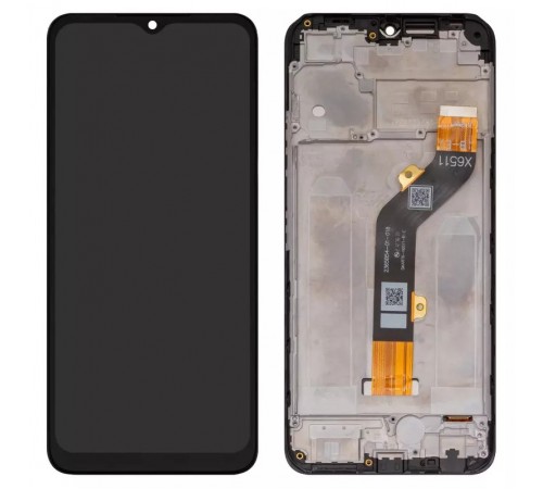 Дисплей для Infinix Smart 6 (X6511), чорний, з рамкою, High Copy, X6511B/X6511/X6511E  