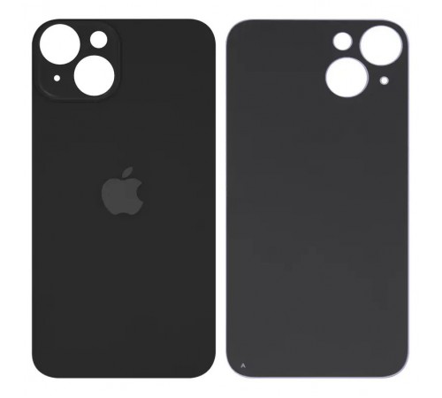 Задняя панель корпуса для iPhone 14, черная, не нужно снимать стекло камеры, Midnight, big hole