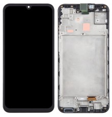 Дисплей для Samsung A155 Galaxy A15, A156 Galaxy A15 5G, черный, с рамкой, High Copy, original LCD size, (OLED)