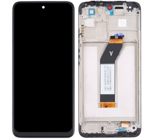 Дисплей для Xiaomi Redmi 10 (2021), чорний, з рамкою, High Copy