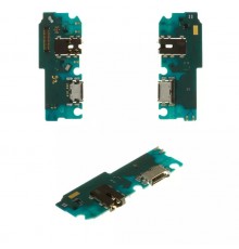 Шлейф для Samsung A125F Galaxy A12, M127 Galaxy M12, коннектора зарядки, мікрофона, плата зарядки, High Copy