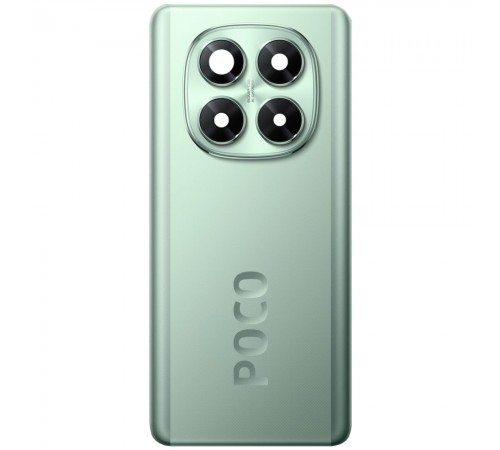 Задня панель корпусу для Xiaomi Poco X7, зелена + скло камери  