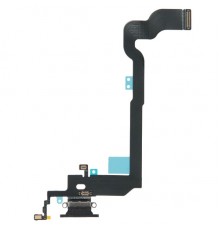 Шлейф для iPhone X, коннектора зарядки, микрофона, черный (Space Gray), Original (PRC)