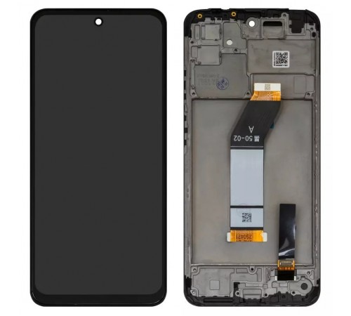 Дисплей для Xiaomi Redmi 10 (2022), чорний, з рамкою, High Copy