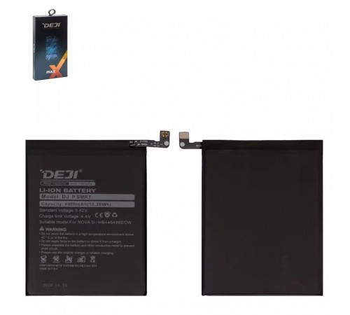Аккумулятор Deji HB446486ECW для Huawei Honor 9X, Honor 9X Pro, Nova 5i, P Smart Pro (2019), P Smart Z, P20 Lite (2019), Y9 Prime (2019), Li-ion, 3,82 B, 4000 мАч, HLK-AL10/HLK-TL10/HLK-L41/HLK-L42/STK-LX1