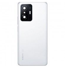 Задня панель корпусу для Xiaomi 11T, 11T Pro, біла (Moonlight White) + скло камери