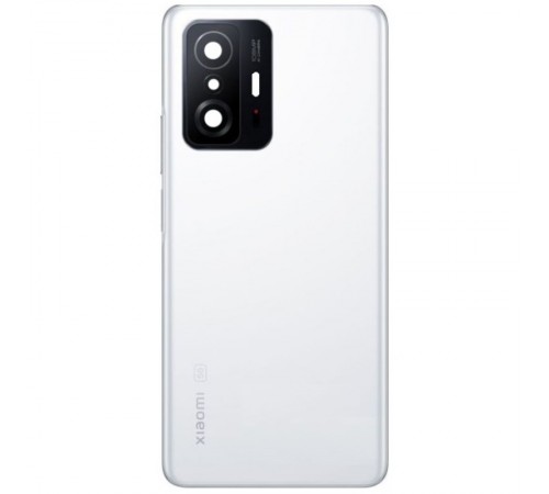 Задняя панель корпуса для Xiaomi 11T, 11T Pro, белая (Moonlight White) + стекло камеры