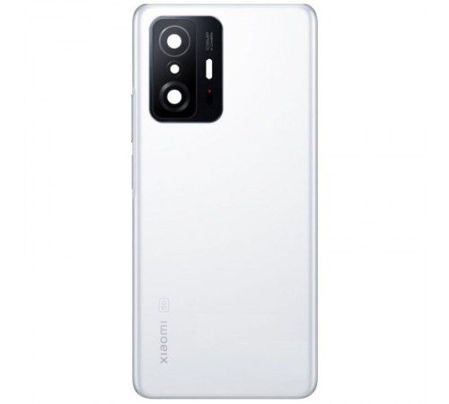 Задняя панель корпуса для Xiaomi 11T, 11T Pro, белая (Moonlight White) + стекло камеры Задняя панель корпуса для Xiaomi 11T, 11T Pro, белая (Moonlight White) + стекло камеры