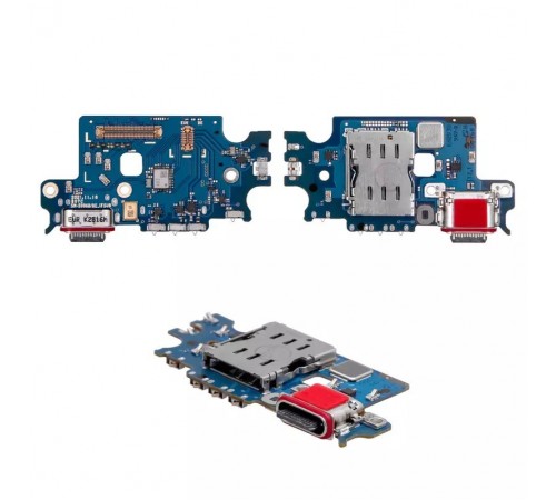 Шлейф для Samsung S906B Galaxy S22 Plus 5G, коннектора зарядки, микрофона, плата зарядки, Original (PRC)