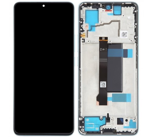 Дисплей для Xiaomi Poco X6, Redmi Note 13 Pro 5G, синій (Ocean Teal), з рамкою, Copy (TFT)