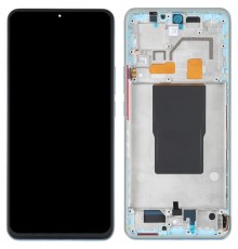 Дисплей для Xiaomi 12T, 12T Pro, синій (Blue), з рамкою, Original (PRC) (переклеєне скло), 22071212AG, 22081212UG, 22081212G