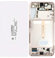 Дисплей для Samsung S906B Galaxy S22 Plus 5G, розовый (Pink Gold), с рамкой, Original, сервисная упаковка, #GH82-27500D