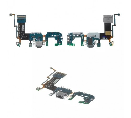 Шлейф для Samsung G955F Galaxy S8 Plus, коннектора зарядки, мікрофона, Original (PRC)