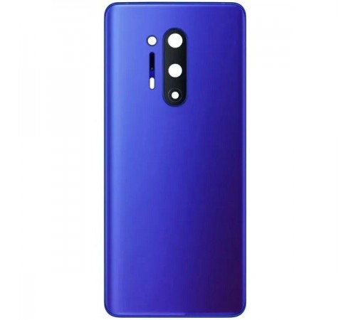 Задня панель корпусу для OnePlus 8 Pro, синя (Ultramarine Blue) + скло камери