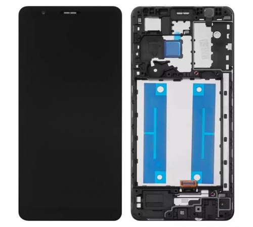 Дисплей для Samsung A013 Galaxy A01 Core, M013 Galaxy M01 Core, черный, с рамкой, Original (PRC)
