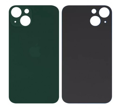 Задня панель корпусу для iPhone 13, зелена, не потрібно знімати скло камери, big hole