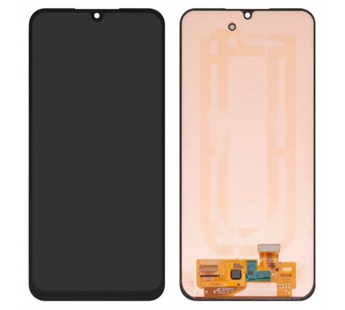 Дисплей для Samsung A245 Galaxy A24, M346 Galaxy M34, чорний, без рамки, Оригінал (переклеєне скло)