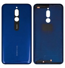 Задняя панель корпуса для Xiaomi Redmi 8, синяя (Sapphire Blue), с боковыми кнопками