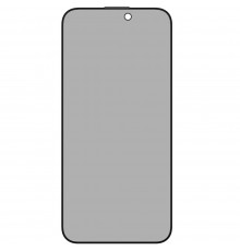 Захисне скло для Apple iPhone 15 Pro Max, антишпигун, 0.3mm, 2.5D, 9H, Glass Pro+, 2-Way Privacy, Momax (PZAP23XLD1VD), чорний