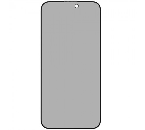 Защитное стекло для Apple iPhone 15 Pro Max, антишпион, 0.3mm, 2.5D, 9H, Glass Pro+, 2-Way Privacy, Momax (PZAP23XLD1VD), черный