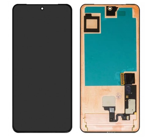 Дисплей для Google Pixel 8 Pro, чорний, без рамки, Оригінал (переклеєно скло), GC3VE, G1MNW
