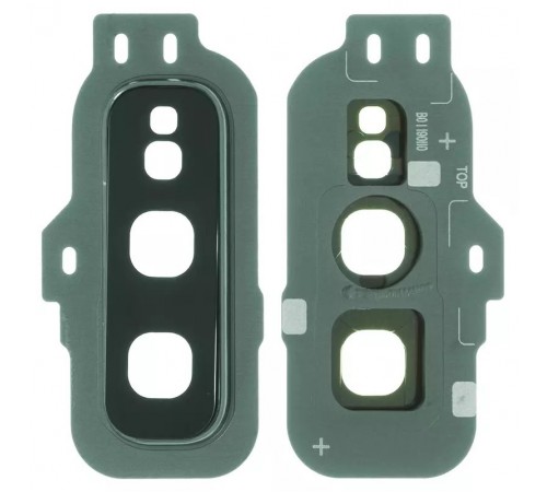 Скло камери для Samsung G970 Galaxy S10e, зелене (Prism Green), з рамкою