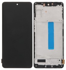 Дисплей для Samsung M536 Galaxy M53, черный, с рамкой, Copy (TFT)