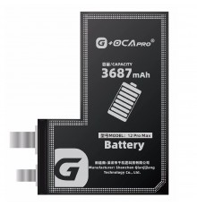 Акумулятор G-OCA Pro для iPhone 12 Pro Max, Li-ion, 3,83 В, 3687 мАг, без контролера, (A2466)