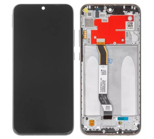 Дисплей для Xiaomi Redmi Note 8T, чорний, без логотипу, з рамкою, High Copy