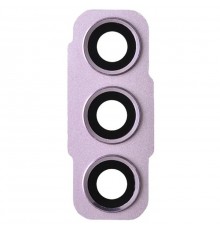 Скло камери для Samsung G990B Galaxy S21 FE 5G, фіолетове (Lavender), з рамкою