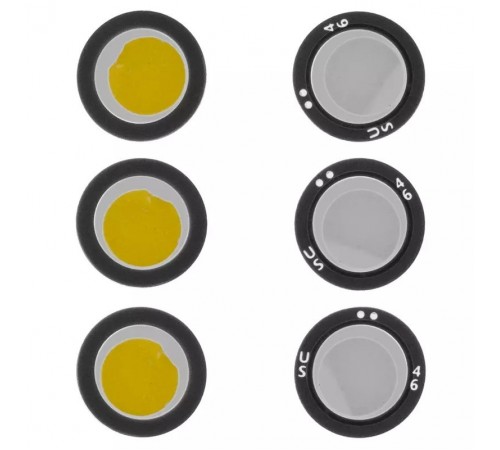 Стекло камеры для Samsung A325 Galaxy A32, черное, комплект 3 шт.