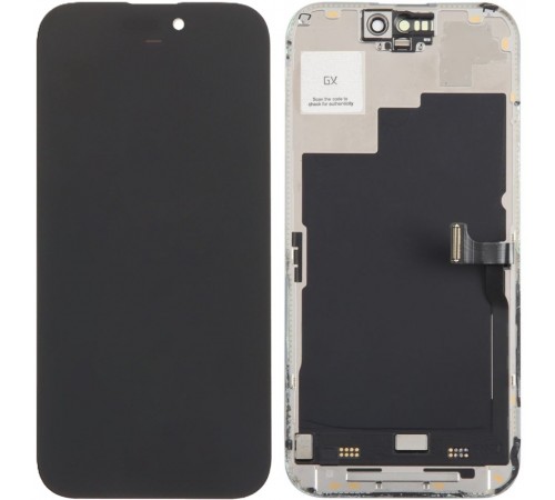 Дисплей для iPhone 15 Pro, чорний, з рамкою, Copy, (TFT), GX