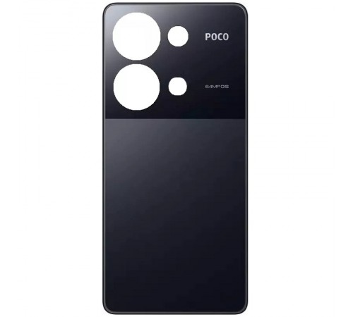 Задняя панель корпуса для Xiaomi Poco M6 Pro 4G, черная