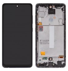 Дисплей для Samsung A525 Galaxy A52, A526 Galaxy A52 5G, черный, с рамкой, FLYCDI, (TFT)