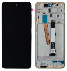 Дисплей для Xiaomi Poco X3 Pro, чорний (Metal Bronze), з рамкою, Original (PRC) 