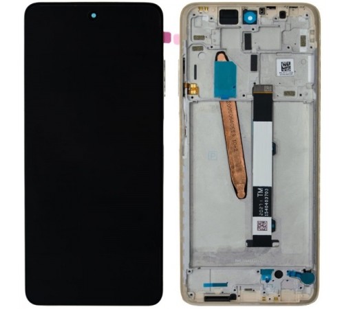 Дисплей для Xiaomi Poco X3 Pro, чорний (Metal Bronze), з рамкою, Original (PRC) 