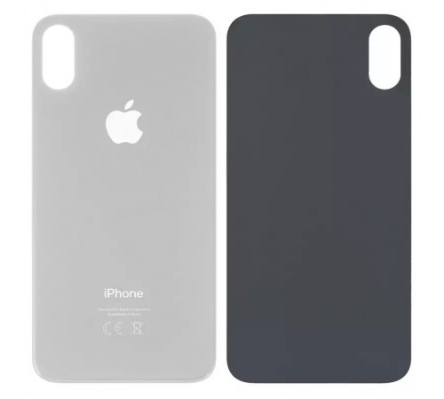 Задняя панель корпуса для iPhone XS, белая, не нужно снимать стекло камеры, big hole