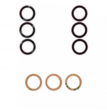 Стекло камеры для Samsung G990B Galaxy S21 FE 5G, черное, без рамки, комплект 3 шт.