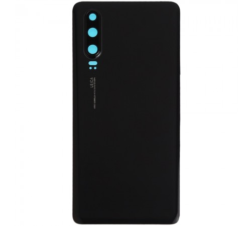 Задняя панель корпуса для Huawei P30, черная, Copy + стекло камеры