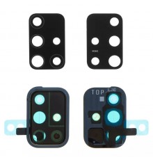 Скло камери для Samsung A715 Galaxy A71, чорне (Prism Crush Black), з рамкою