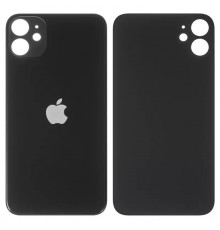 Задняя панель корпуса для iPhone 11, черная, не нужно снимать стекло камеры, big hole