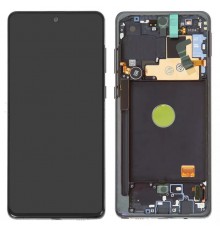 Дисплей для Samsung N770 Galaxy Note 10 Lite, черный, с рамкой, Original, сервисная упаковка, #GH82-22055A/GH82-22193A/GH82-22194A/GH82-222192A