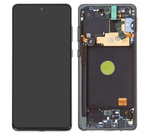 Дисплей для Samsung N770 Galaxy Note 10 Lite, черный, с рамкой, Original, сервисная упаковка, #GH82-22055A/GH82-22193A/GH82-22194A/GH82-222192A