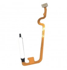 Шлейф для Tecno Camon 18P (CH7n), сканера отпечатка пальца (Touch ID), серебристый (Ceramic White), Original (PRC)