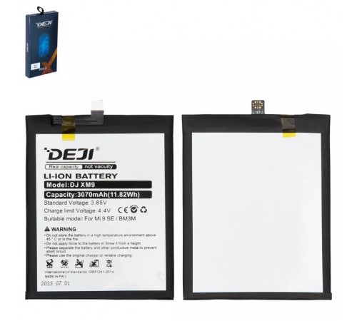 Акумулятор Deji BM3M для Xiaomi Mi 9 SE, Li-ion, 3,85 В, 3070 мАг